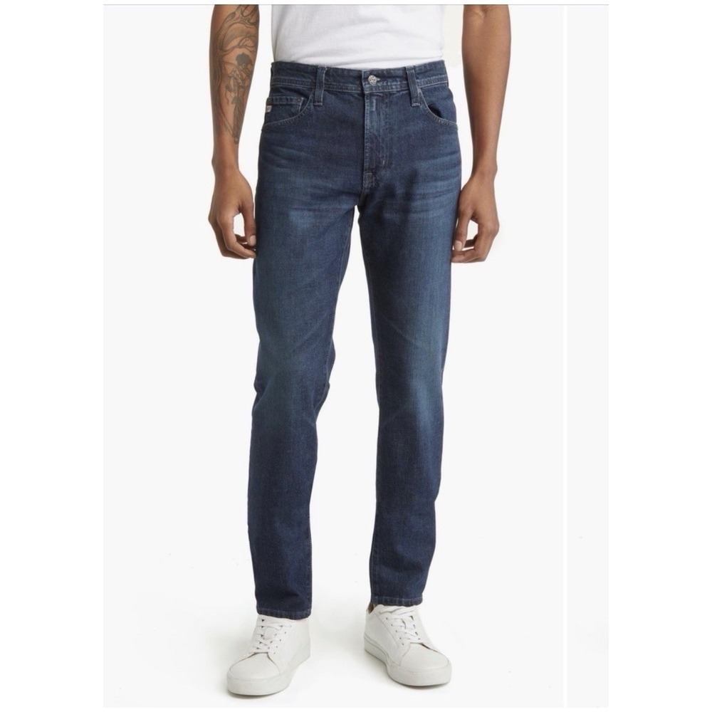 AG Adriano Goldschmied Mens Jeans Size 32x34 The Dylan Slim Skinny Dark Blue NWT
